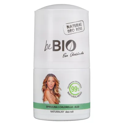 beBIO Naturalny dezodorant roll-on `Spirulina i Chlorella-algi`