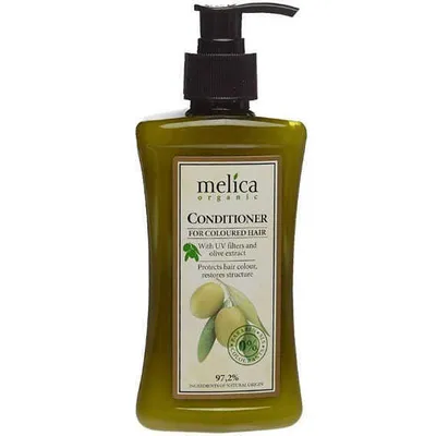 Melica Organic, Conditioner for Coloured Hair with UV Filters and Olive Extract (Odżywka do włosów farbowanych z filtrami UV i oliwką)