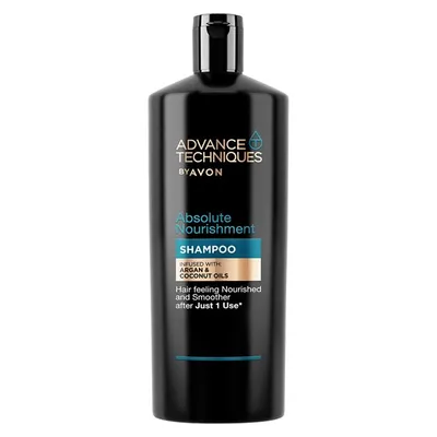Avon Advance Techniques, Absolute Nourishment Shampoo (Szampon z olejkiem arganowym i kokosem `Odżywianie`)