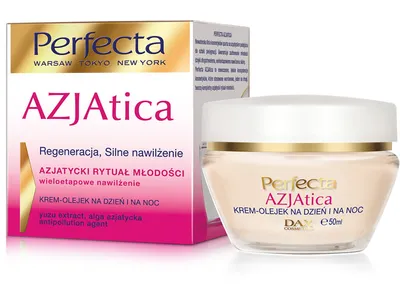 Perfecta Azjatica White Krem-olejek na dzień i na noc `Regeneracja i silne nawilżenie`