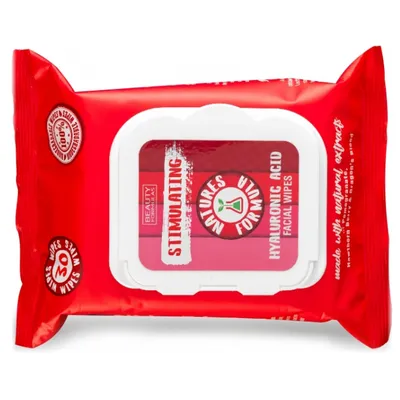 Beauty Formulas Natures Formulas, Stimulating Facial Wipes (Chusteczki do oczyszczania twarzy stymulujące)