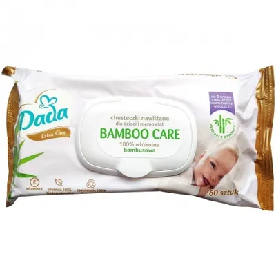 Dada Extra Care, Chusteczki nawilżane bambusowe