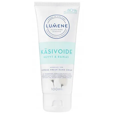 Lumene Klassikko, Express Fresh Hand Cream (Ekspresowo nawilżający krem do rąk)