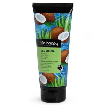 Bio Happy Gel Doccia Acqua de Coco & Aloe (Żel pod prysznic `Woda kokosowa i aloes`
