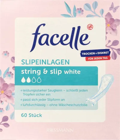 Facelle Slipeinlagen String & Slip White (Wkładki higieniczne)