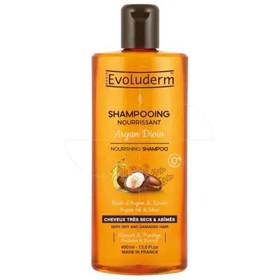 Evoluderm Huile Precieuse, Shampooing Nourissant Argan Divin (Odbudowujący szampon do włosów suchych)
