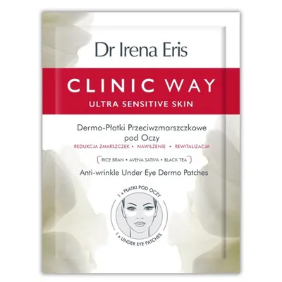 Dr Irena Eris Clinic Way Ultra Sensitive Skin, Dermo-płatki przeciwzmarszczkowe pod oczy