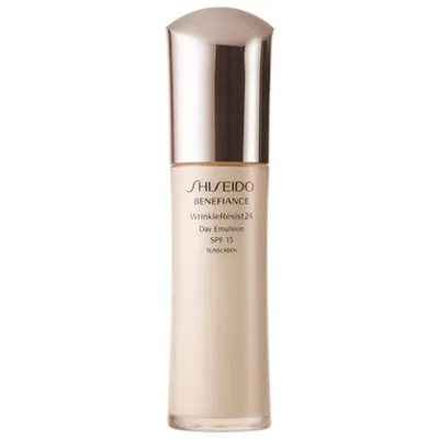 Shiseido Benefiance, Wrinkle Resist 24 Day Emulsion (Przeciwstarzeniowa emulsja nawilżająca na dzień)