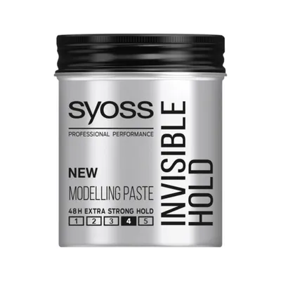Syoss Professional Performance, Invisible Hold, Modeling Paste (Bardzo mocna pasta modelującado włosów)
