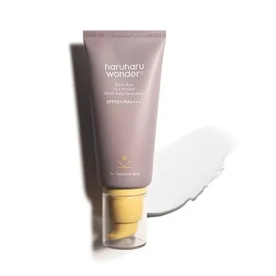 HaruHaru Wonder Black Rice Pure Mineral Relief Daily Sunscreen SPF50+/PA++++ (Krem przeciwsłoneczny do twarzy)