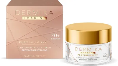 Dermika Imagine, Platinum Skin, Ciekłokrystaliczny krem przeciwzmarszczkowy na dzień i na noc 70+