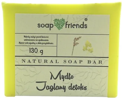 Soap & Friends Jaglany Detoks, Glicerynowe mydło w kostce