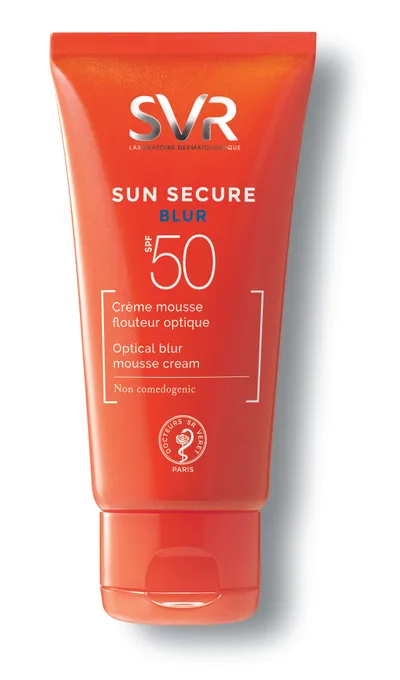 SVR Sun Secure Blur Mousse Cream SPF 50 (Krem w piance optycznie ujednolicający koloryt skóry)