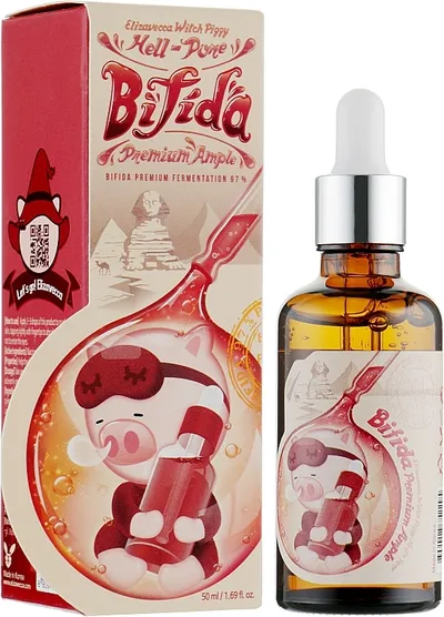 Elizavecca Witch Piggy, Hell-Pore Bifida Premium Ample (Regenerujące serum do twarzy z bifidobakteriami)