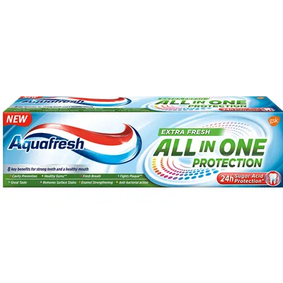 Aquafresh Extra Fresh All in One  Protection Toothpaste (Pasta do zębów `Extra świeżość`)
