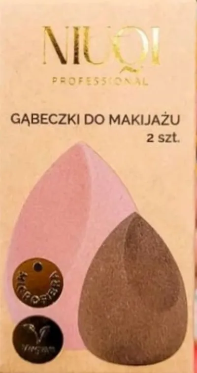 Niuqi Professional, Velvet 3D Makeup Sponge + Mini Blender (Gąbeczki do makijażu)