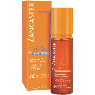 Lancaster Sun Beauty, Satin Sheen Oil Fast Tan Optimizer SPF 30 (Jedwabista oliwka do ciała przedłużająca efekty opalania SPF 30)