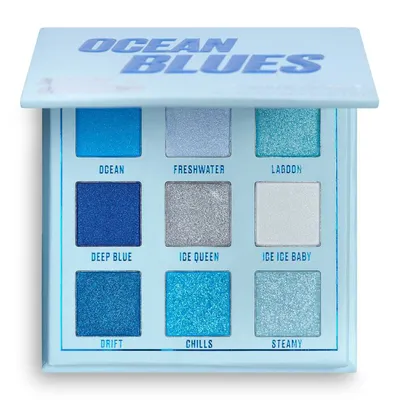 Makeup Obsession London Ocean Blues Eyeshadow Palette (Paleta cieni do powiek)