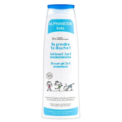 Alphanova Sante Kids, Shower Gel 3in1 (Żel do mycia ciała i włosów dla dzieci)