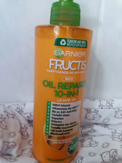 Garnier Fructis, Oil Repair 3, Leave-in 10-in-1 (Krem regenerujący 10 w 1)