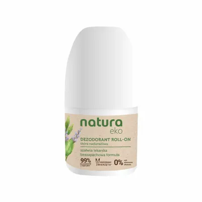 Natura Eko Bezzapachowy dezodorant roll-on skóra nadwrażliwa `Szałwia lekarska`