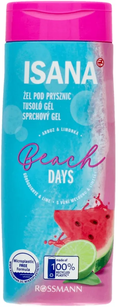 Isana Beach Days Duschgel (Żel pod prysznic `Arbuz i limonka`)
