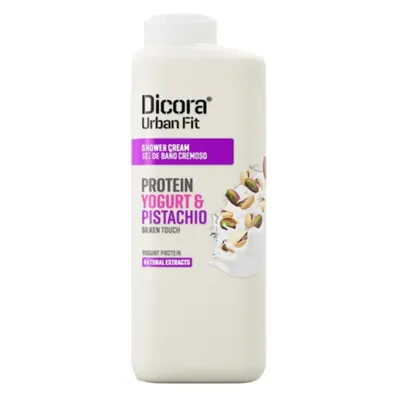 Dicora Urban Fit, Shower Cream Protein Yoghurt & Pistachio (Kremowy żel pod prysznic `Proteiny jogurtu i pistacje`)