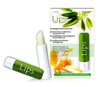 Pharmacy Laboratories Lips, Antyseptyczny sztyft do ust waniliowy