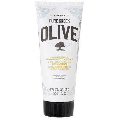 Korres Pure Greek Olive 3in1 Cleansing Emulsion (Myjąca emulsja 3w1)