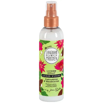Langhaarmadchen Lockenspray Locken Wunder (Odżywka w sprayu do włosów kręconych z kaktusem i mlekiem migdałowym)