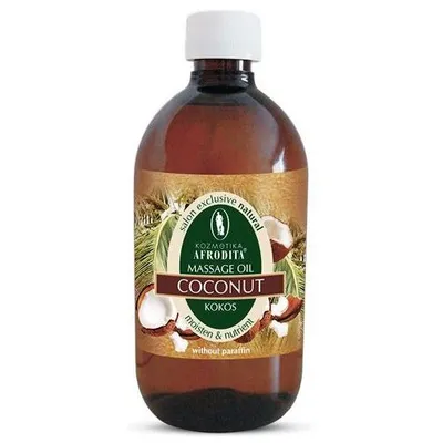 Kozmetika Afrodita (Afrodita Cosmetics) Professional, Pure Nature Massage Oil Coconut (Kokosowy olejek do masażu ciała)