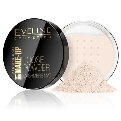 Eveline Cosmetics Art Professional Make - up, Loose Powder, Cashmere Mat (Matujący puder sypki)