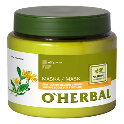 O'Herbal Maska do włosów cienkich z ekstraktem z arniki