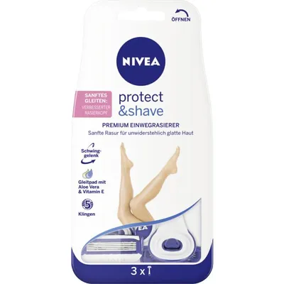 Nivea Protect and Shave, Premium Einwegrasierer (Maszynka do golenia)
