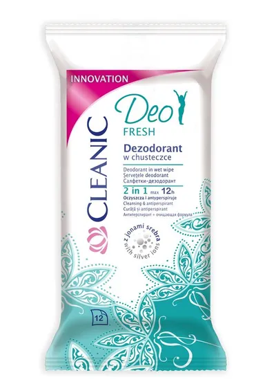 Cleanic Dezodorant w chusteczce (różne rodzaje)