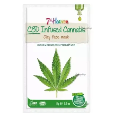 7th Heaven CBD-Infused Cannabis Clay Face Mask (Maseczka glinkowa do twarzy)