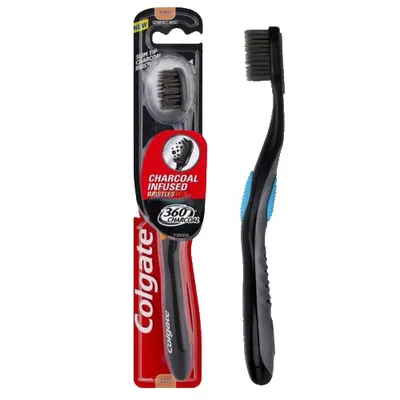 Colgate 360 Black Medium, Szczoteczka do zębów