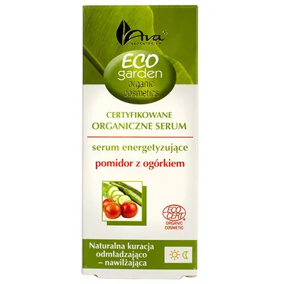 Laboratorium Kosmetyczne AVA Eco Garden, Certyfikowane organiczne serum energetyzujące z pomidorem i ogórkiem