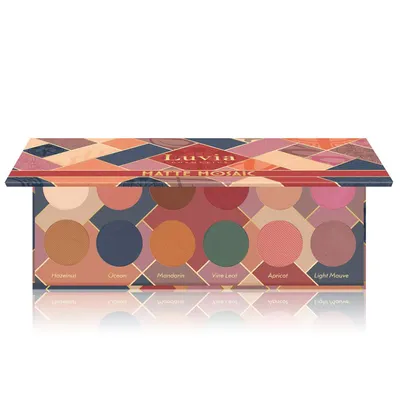 Luvia Cosmetics Matte Mosaic Eyeshadow Palette (Paleta 12 cieni do powiek)