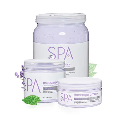 BCL Natural Spa, Massage Cream Lavender + Mint (Krem do masażu `Lawenda i mięta`)