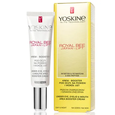 Yoskine Royal Bee Japan-lift, Krem-booster pod oczy, na powieki i wokół ust