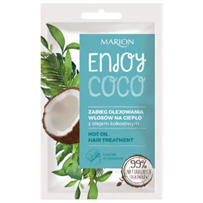 Marion Enjoy Coco, Hot Oil Hair Treatment (Zabieg olejowania włosów na ciepło z olejem kokosowym)