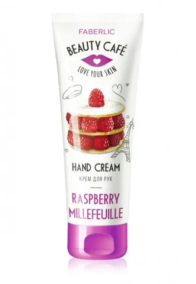 Faberlic Beauty Cafe, Odżywczy krem do rąk `Malinowy Mille-feuille`