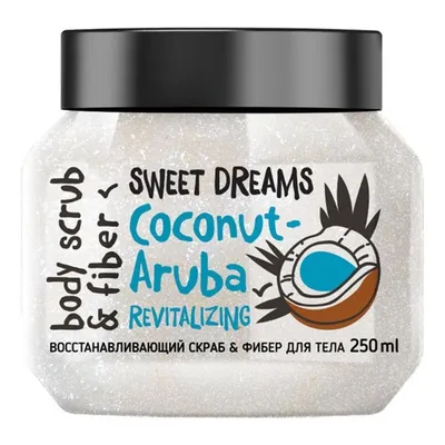 Mono Love Bio Body Scrub & Fiber Sweet Dreams Coconut Aruba Revitalizing (Odbudowujący scrub do ciała `Kokos - Aruba`)