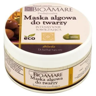 Bioamare Maska algowa do twarzy intensywnie nawilająca `Oliwka`