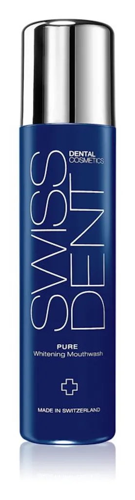 SwissDent Pure Whitening Mouthwash (Płyn do płukania jamy ustnej odświeżający oddech)