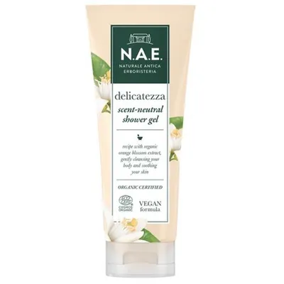 N.A.E. Delicatezza, Scent-neutral Shower Gel (Łagodzący żel pod prysznic z ekstraktem z kwiatu pomarańczy)