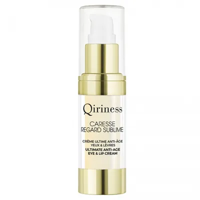 Qiriness Caresse Regard Sublime, Ultimate Anti-age Eye & Lip Cream (Krem o globalnym działaniu przeciwstarzeniowym do pielęgnacji okolic oczu i ust)