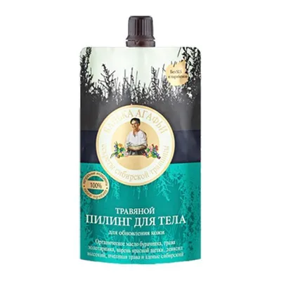 Receptury Babuszki Agafii Łaźnia Agafii, Ziołowy peeling do ciała do wrażliwej skóry