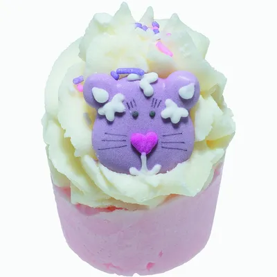 Bomb Cosmetics Top Cat, Bath Mallow (Babeczka do kąpieli `Mandarynkowy kot`)